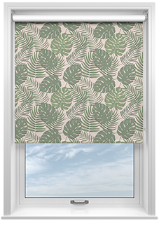 Lush Palms, Pink - Roller Blind